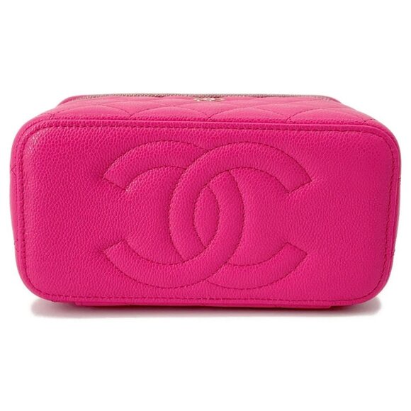 CHANEL Matelasse Vanity ChainShoulder Bag Size Small Calfskin Pink AP1341 - Picture 4 of 10